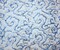 Blue-Silver Nylon Sequined Abstract Swirl Mesh Tulle Fabric By the Yard
